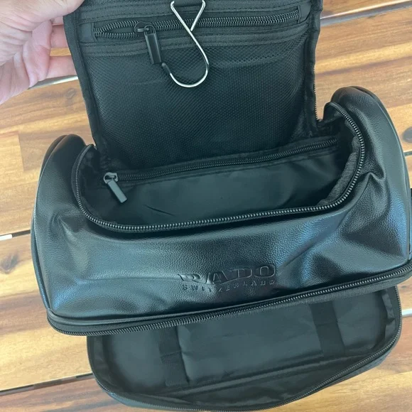 Rado Black Toiletry Bag with Zipper Closure - Picture 2 of 8